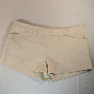 Leon Max Cream Beige Shorts Summer Textured Women's 2 Limited Edition